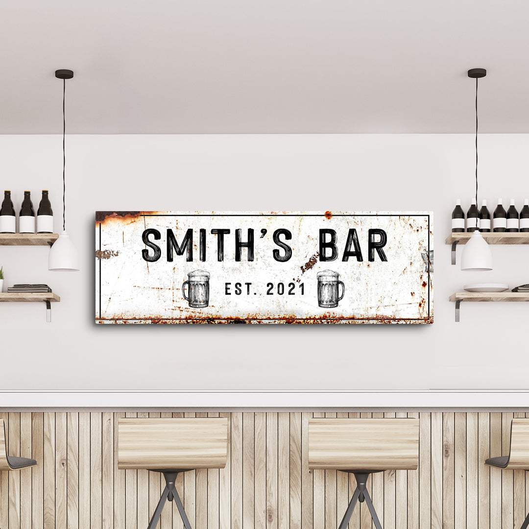 Family Bar Rustic Sign - Tailored Canvases - Flyclothing LLC