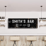 Family Bar Rustic Sign - Tailored Canvases - Flyclothing LLC