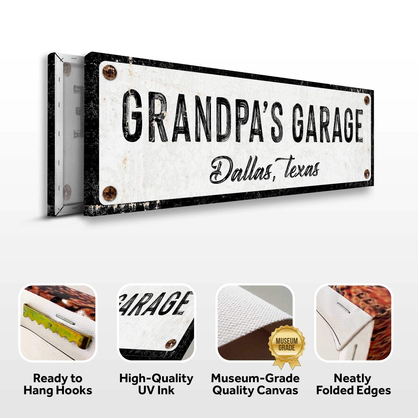 Grandpa's Garage Sign - Tailored Canvases - Flyclothing LLC