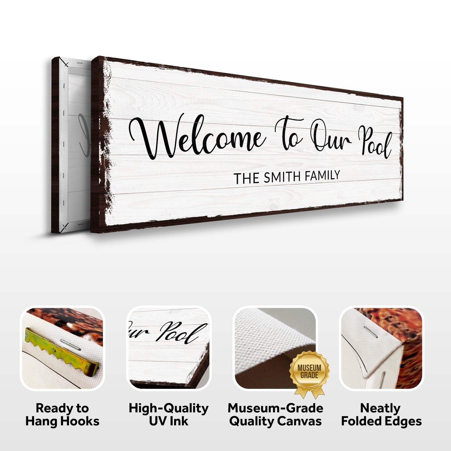 Welcome To Our Pool Sign - Tailored Canvases - Flyclothing LLC