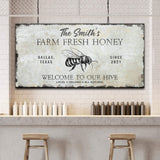 Family Farm Fresh Honey Sign - Tailored Canvases - Flyclothing LLC