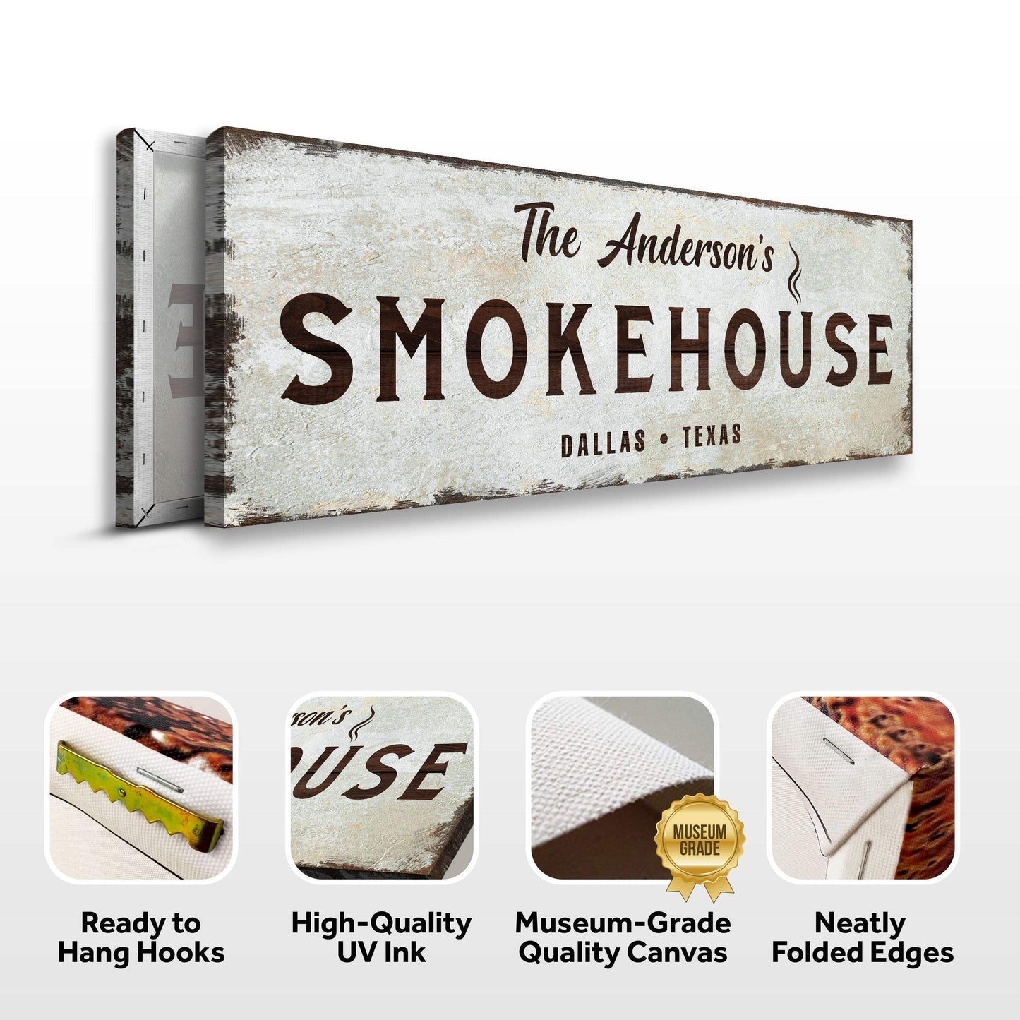 Family Smokehouse Sign - Tailored Canvases - Flyclothing LLC