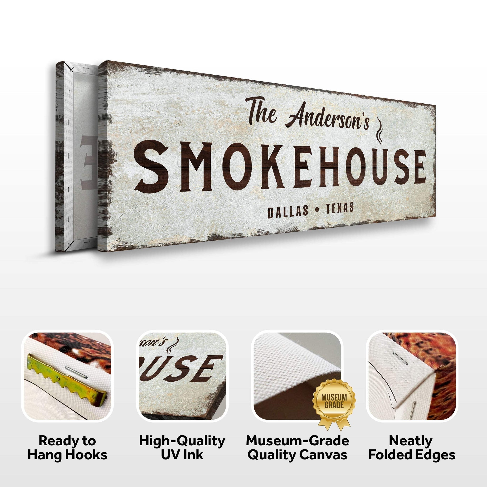 Family Smokehouse Sign - Tailored Canvases - Flyclothing LLC