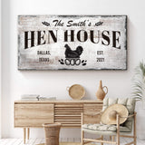 Family Hen House Sign - Tailored Canvases - Flyclothing LLC