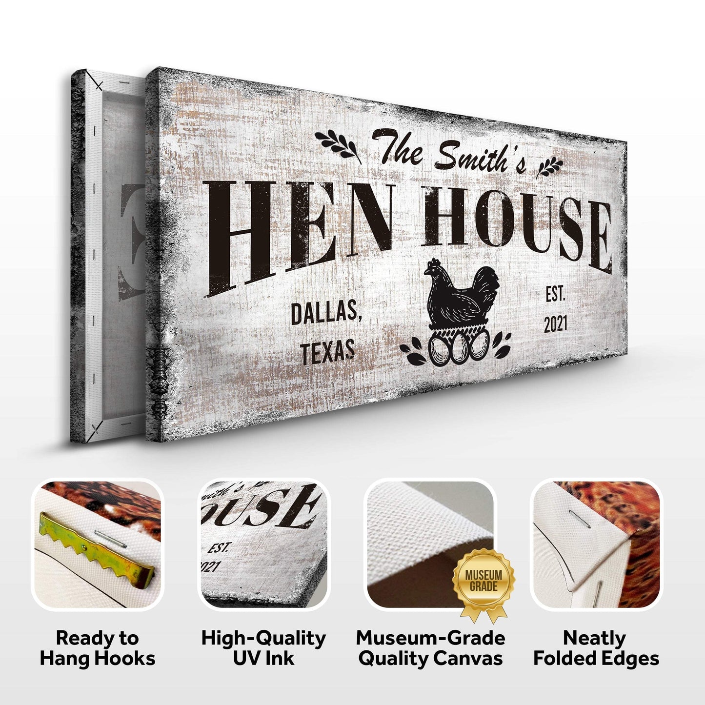 Family Hen House Sign - Tailored Canvases - Flyclothing LLC