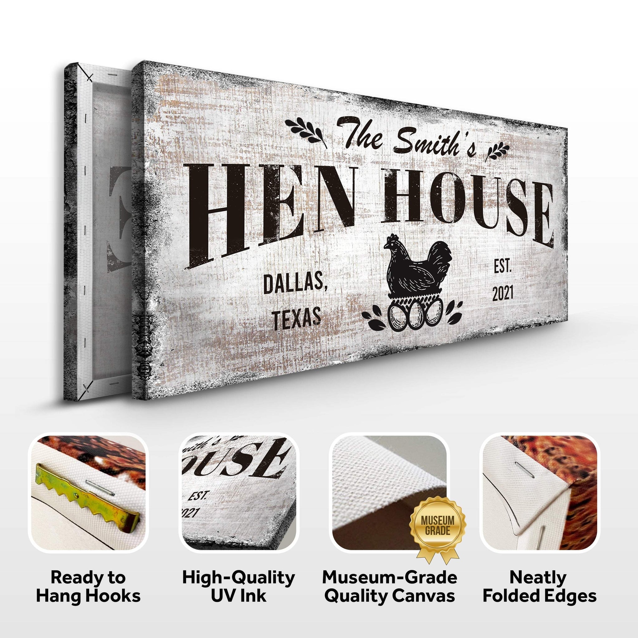 Family Hen House Sign - Tailored Canvases - Flyclothing LLC