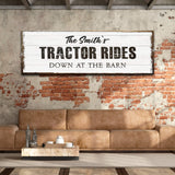 Tractor Rides Sign - Tailored Canvases - Flyclothing LLC