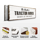 Tractor Rides Sign - Tailored Canvases - Flyclothing LLC