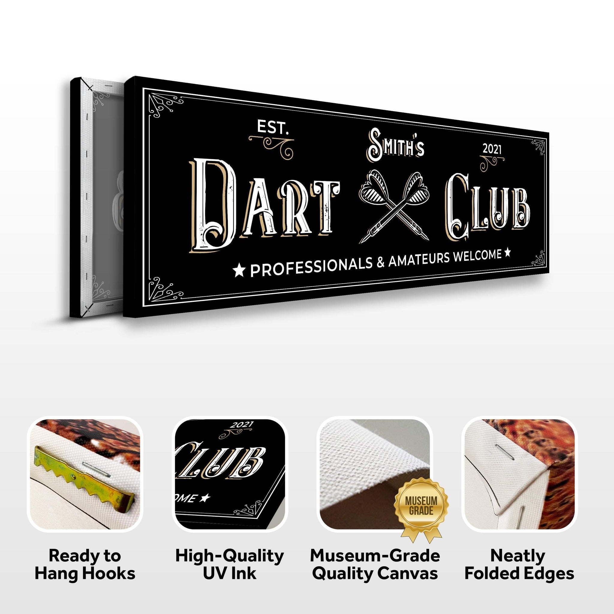 Dart Club Sign II - Tailored Canvases - Flyclothing LLC