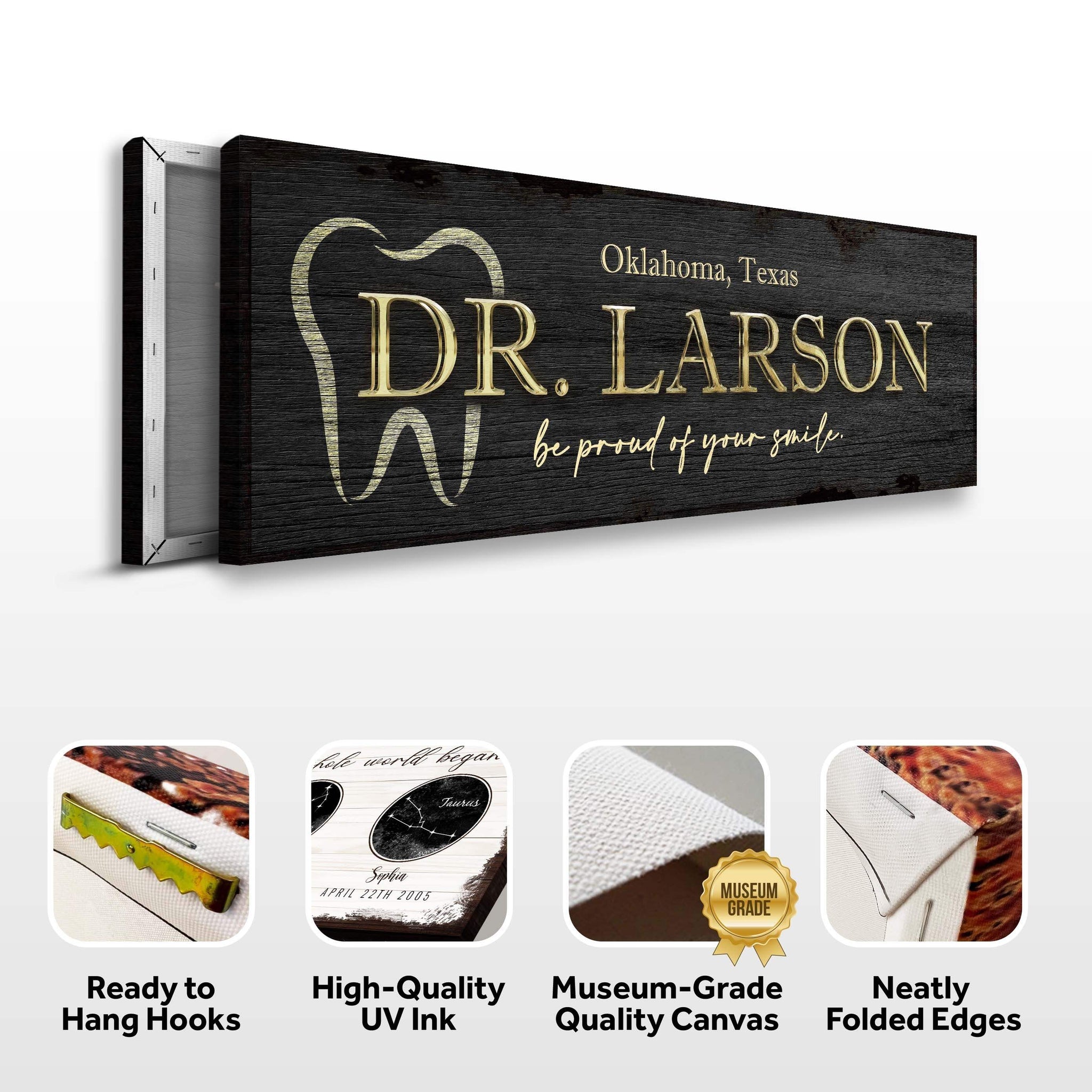 Dentist Name Sign - Tailored Canvases - Flyclothing LLC
