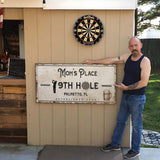 19th Hole Golf Personalized Sign - Tailored Canvases - Flyclothing LLC