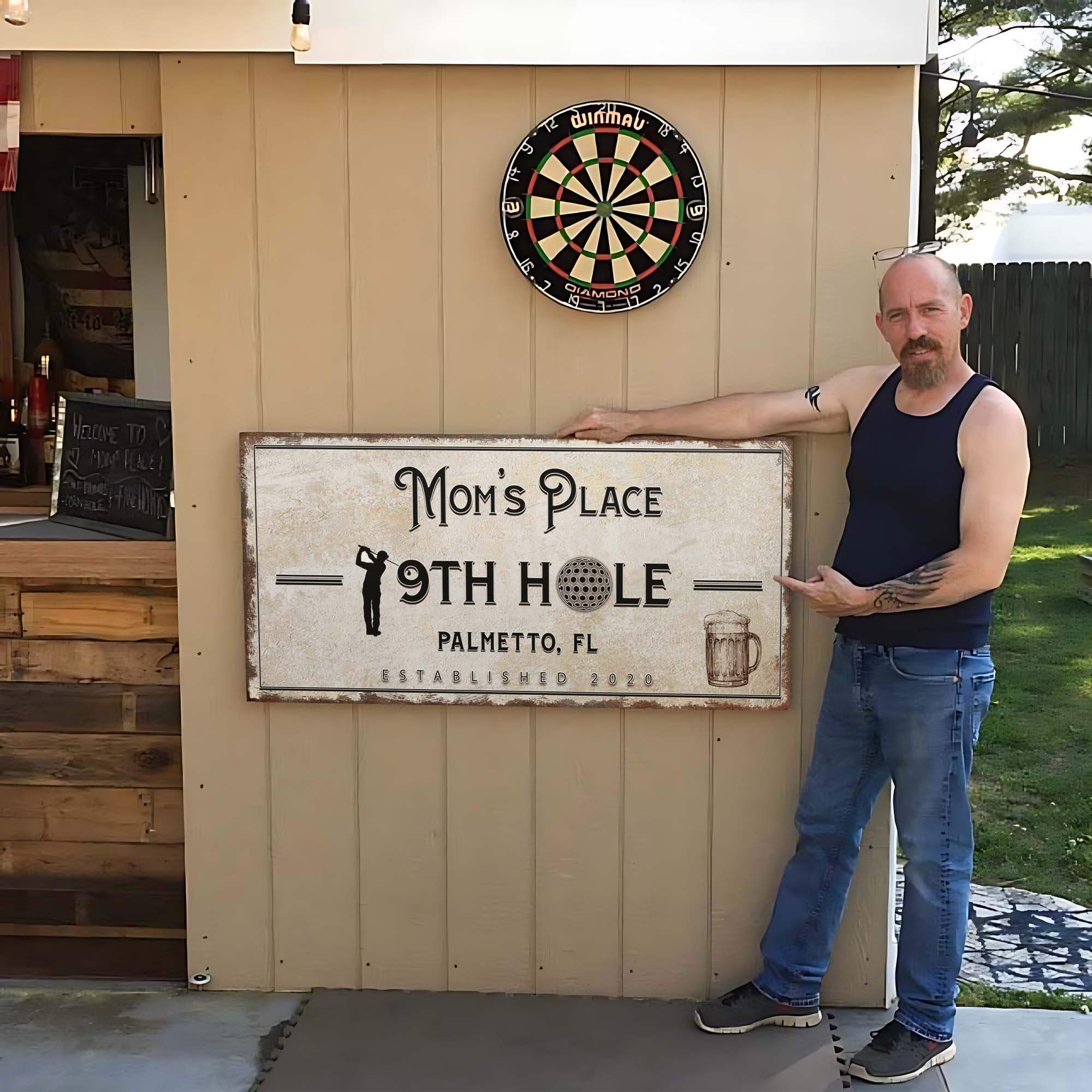 19th Hole Golf Personalized Sign - Tailored Canvases - Flyclothing LLC