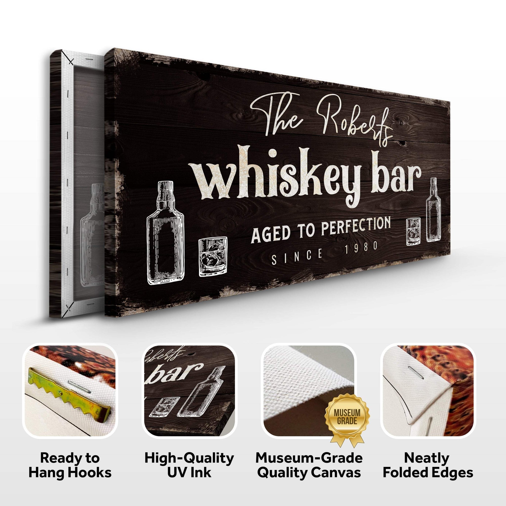 Custom Bar Signs for Home Bar: Perfect Man Cave Wall Decor and Perfect Unique Gift For Husband - Tailored Canvases - Flyclothing LLC