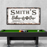 Billiards And Bar Sign - Tailored Canvases - Flyclothing LLC