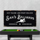 Billiards Room Sign - Tailored Canvases - Flyclothing LLC