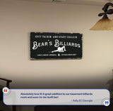 Billiards Room Sign - Tailored Canvases - Flyclothing LLC