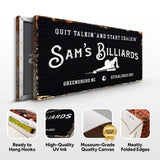 Billiards Room Sign - Tailored Canvases - Flyclothing LLC