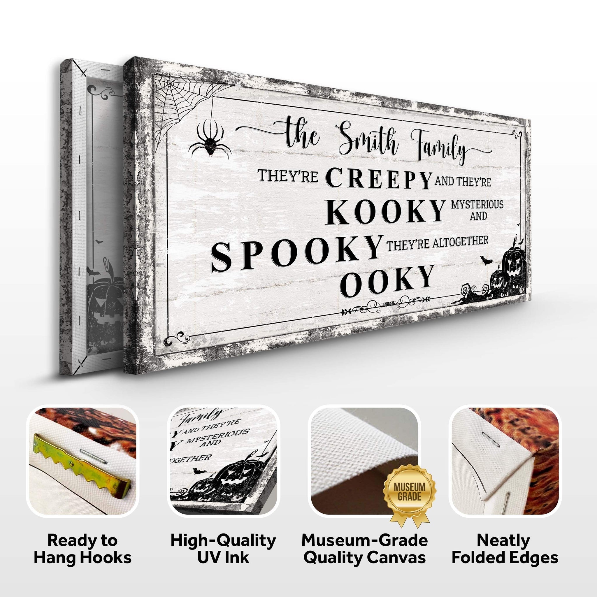 Family Halloween Sign - Tailored Canvases - Flyclothing LLC