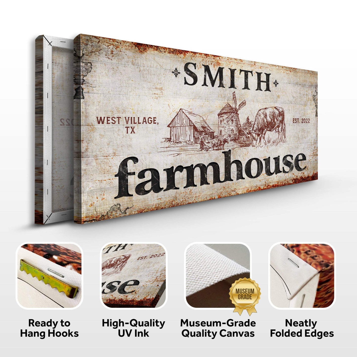 Family Farmhouse Sign II - Tailored Canvases - Flyclothing LLC