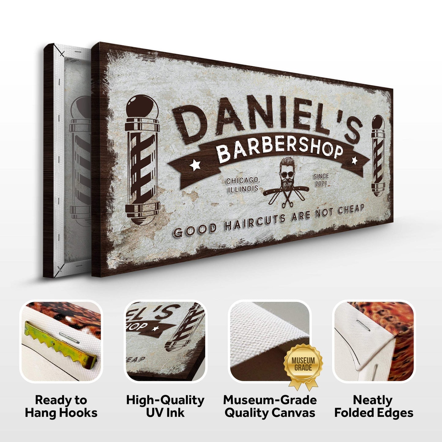 Barbershop Sign - Tailored Canvases - Flyclothing LLC