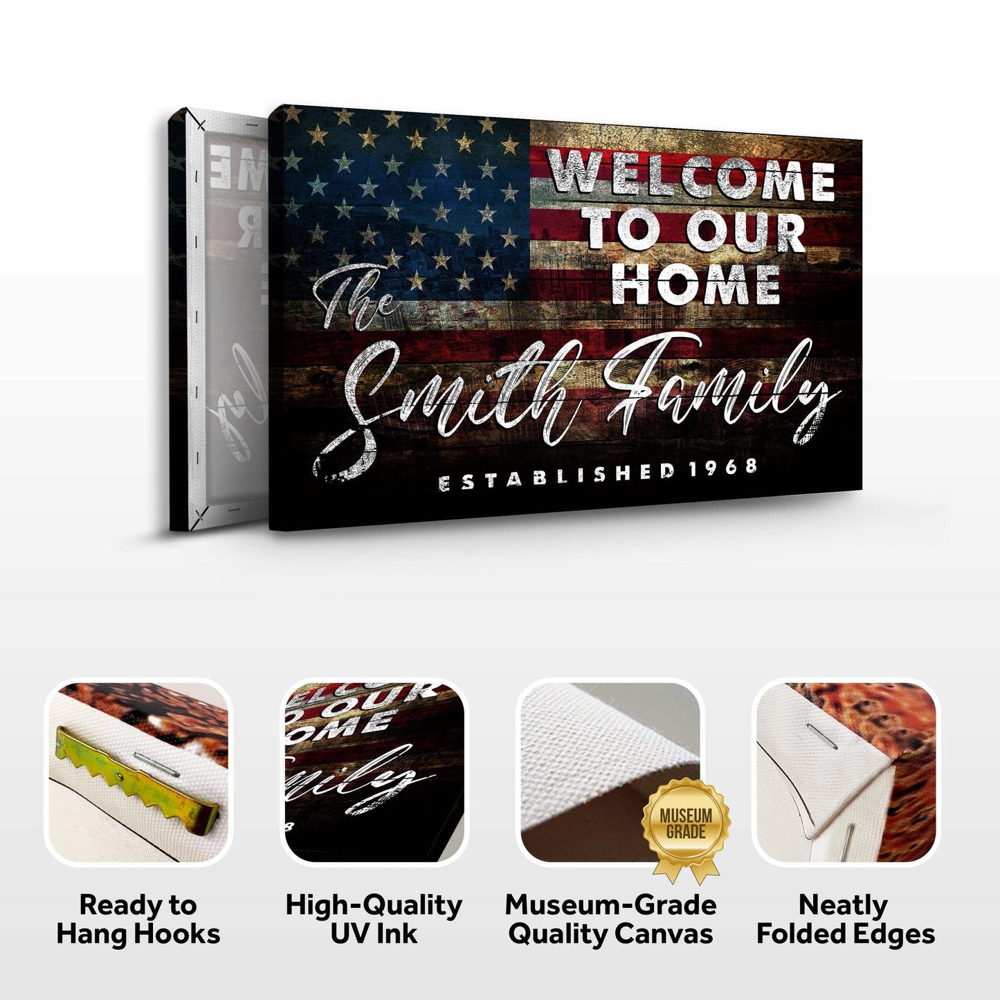 Welcome To Our Home Sign III - Tailored Canvases - Flyclothing LLC