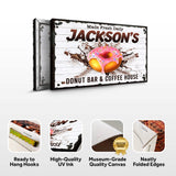 Donut Bar And Coffee House Made Fresh Daily Sign - Tailored Canvases - Flyclothing LLC