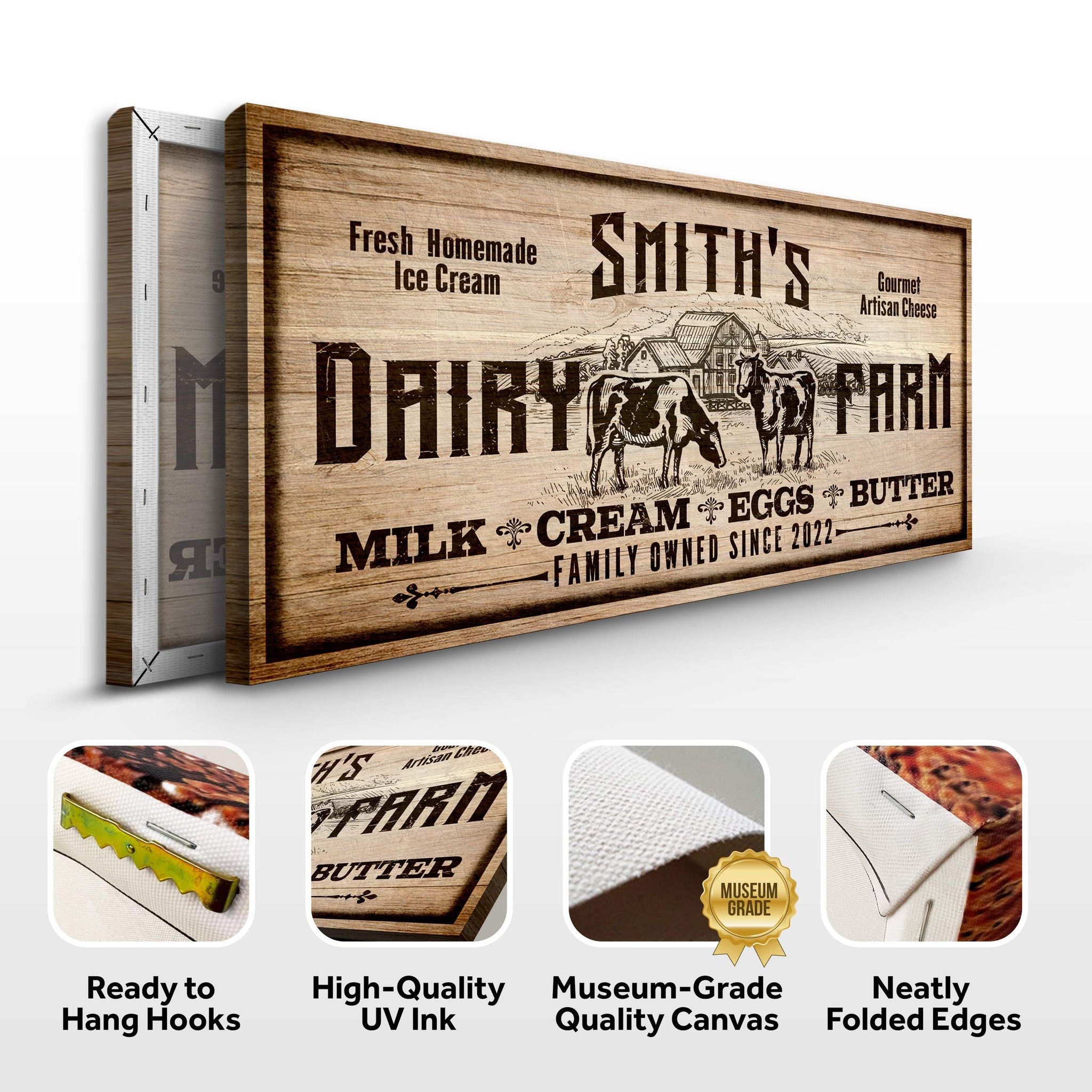 Dairy Farm Sign II - Tailored Canvases - Flyclothing LLC