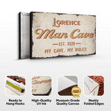 My Cave My Rules Man Cave Sign - Tailored Canvases - Flyclothing LLC