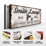 Relax Unwind Theatre Lounge Sign - Tailored Canvases - Flyclothing LLC