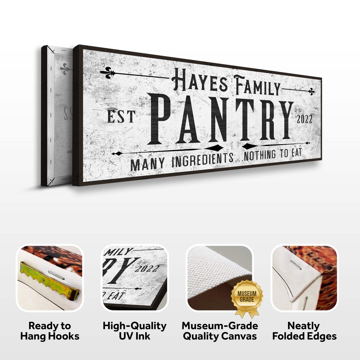 Many Ingredients, Nothing To Eat Pantry Sign - Tailored Canvases - Flyclothing LLC