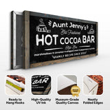 Family Recipe Old Fashioned Hot Cocoa Sign II - Tailored Canvases - Flyclothing LLC
