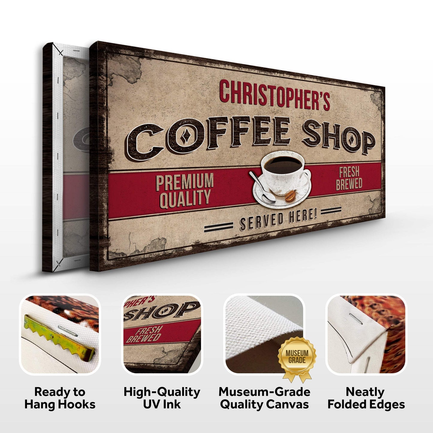 Coffee Shop Sign - Tailored Canvases - Flyclothing LLC