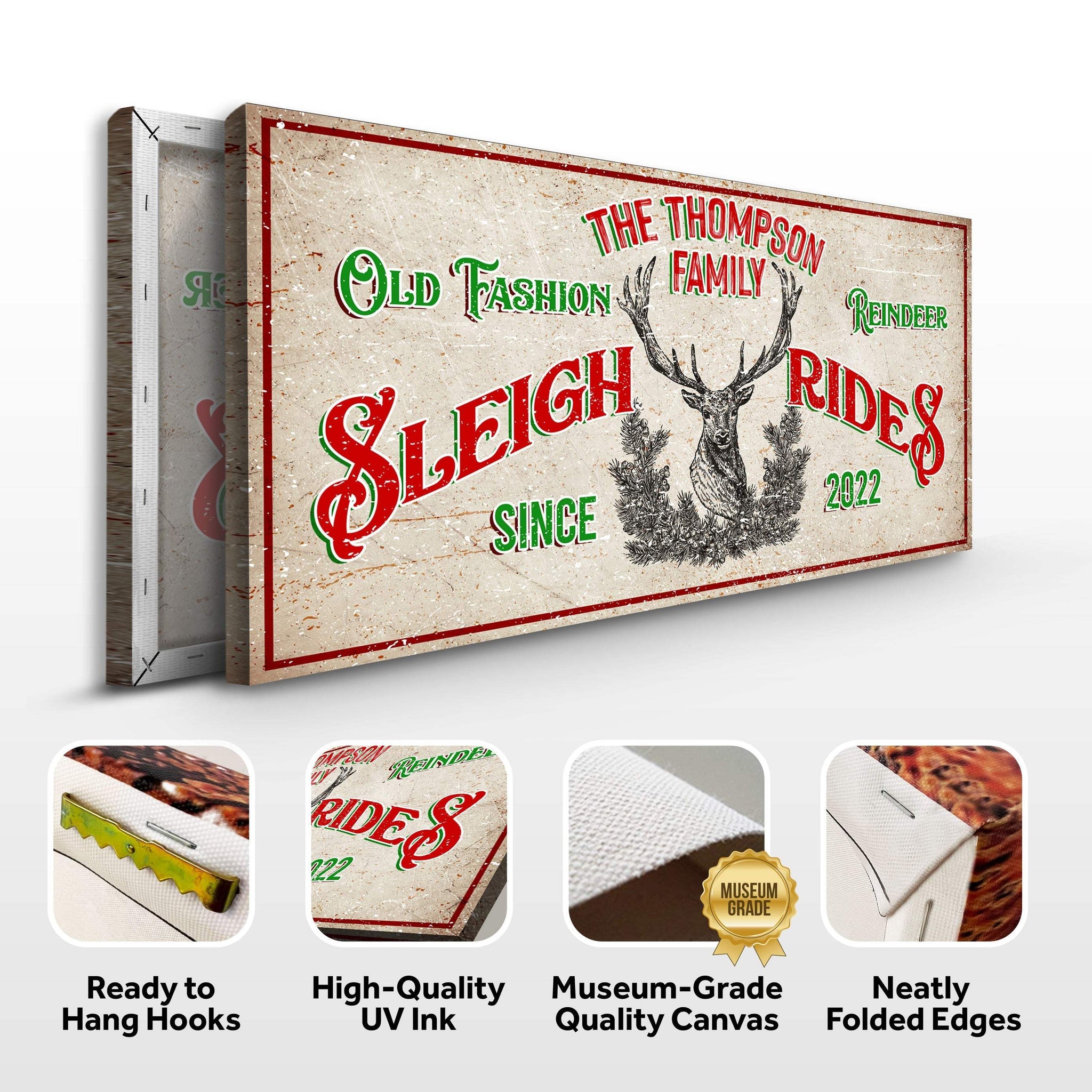 Christmas Reindeer Sign - Tailored Canvases - Flyclothing LLC