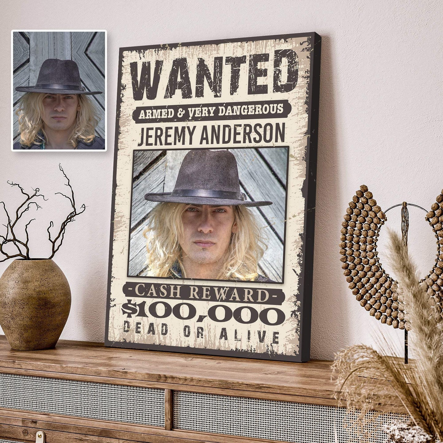 Wanted Sign III - Tailored Canvases - Flyclothing LLC