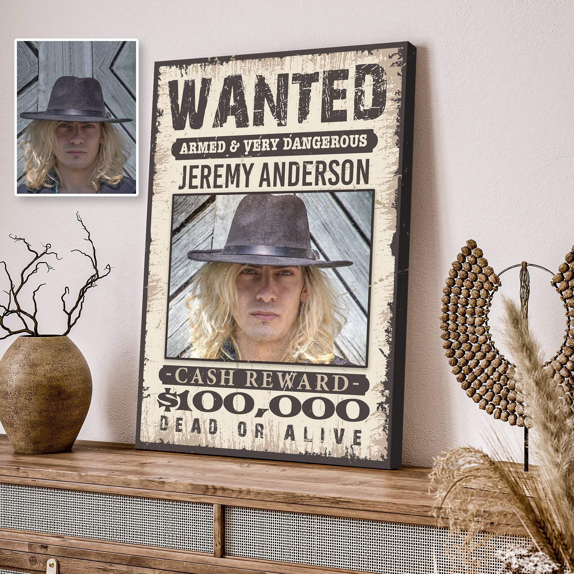 Wanted Sign III - Tailored Canvases - Flyclothing LLC