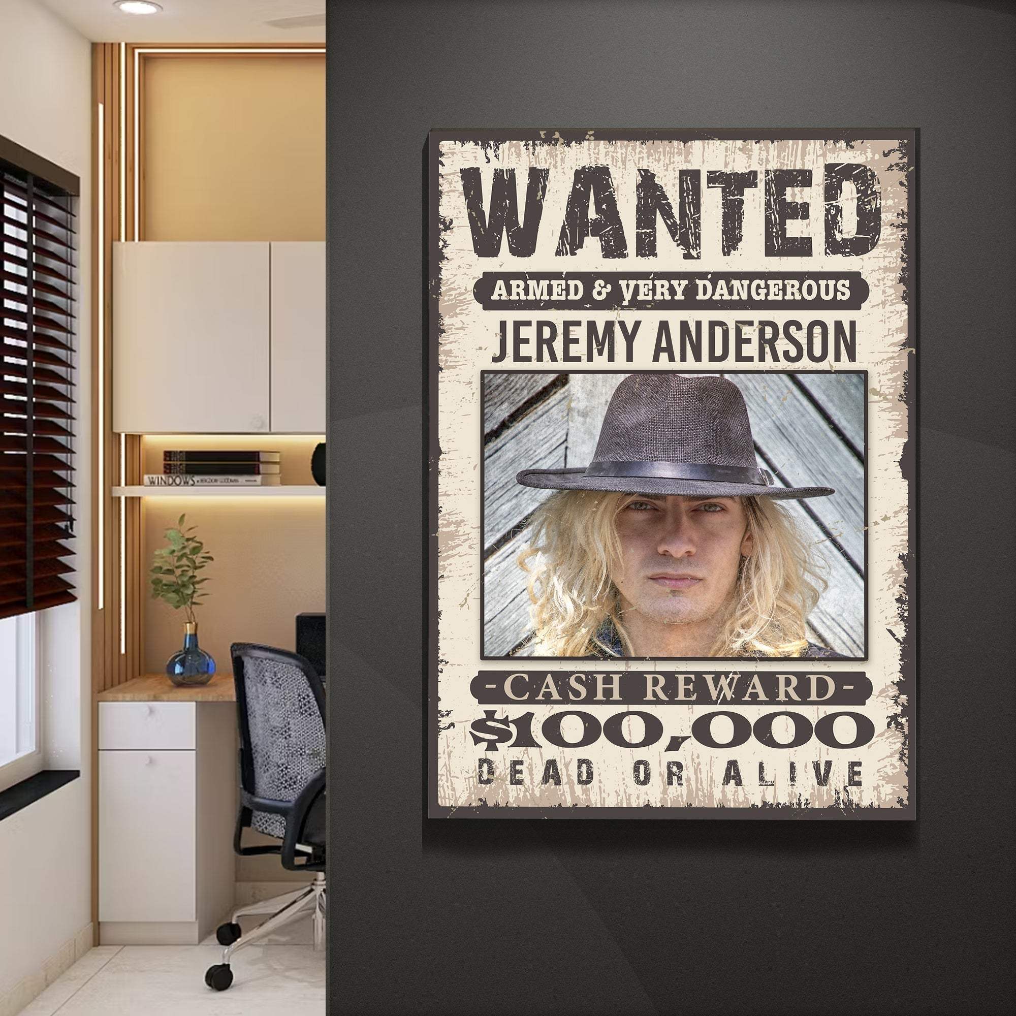 Wanted Sign III - Tailored Canvases - Flyclothing LLC