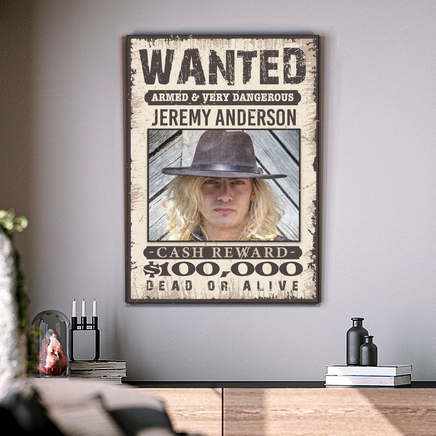 Wanted Sign III - Tailored Canvases - Flyclothing LLC
