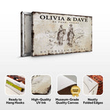 Cowboy Couple Sign - Tailored Canvases - Flyclothing LLC