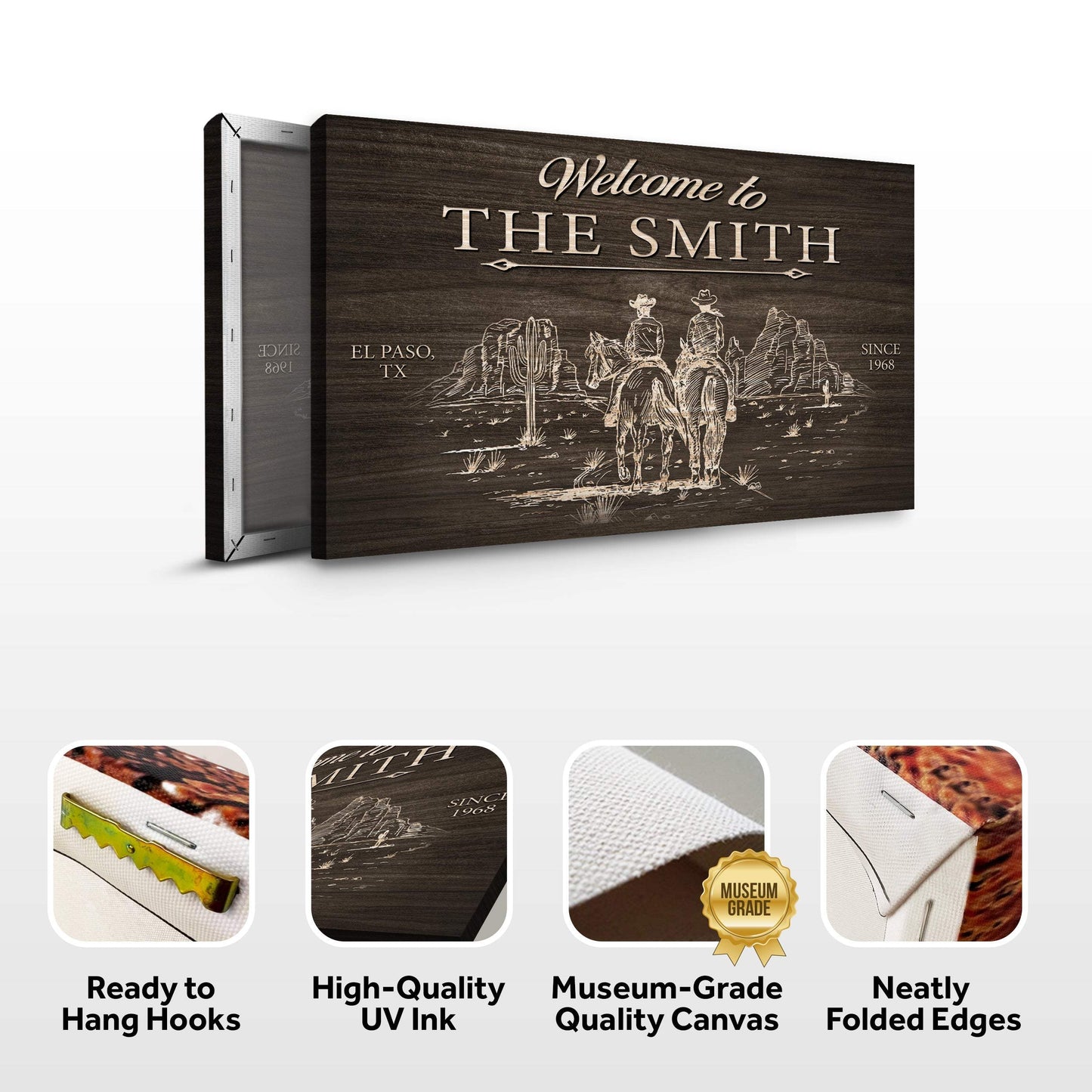 Cowboy Welcome Sign - Tailored Canvases - Flyclothing LLC