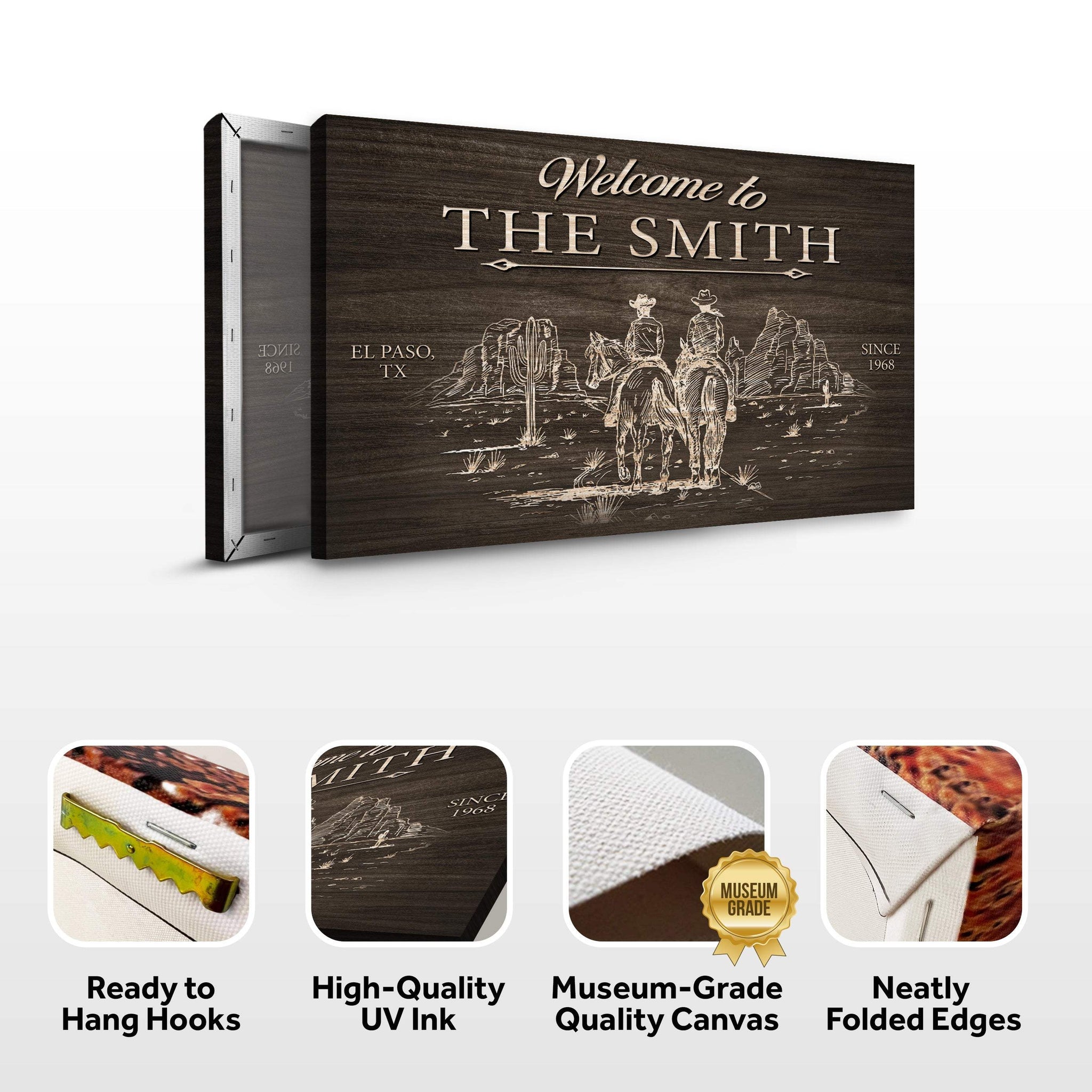 Cowboy Welcome Sign - Tailored Canvases - Flyclothing LLC