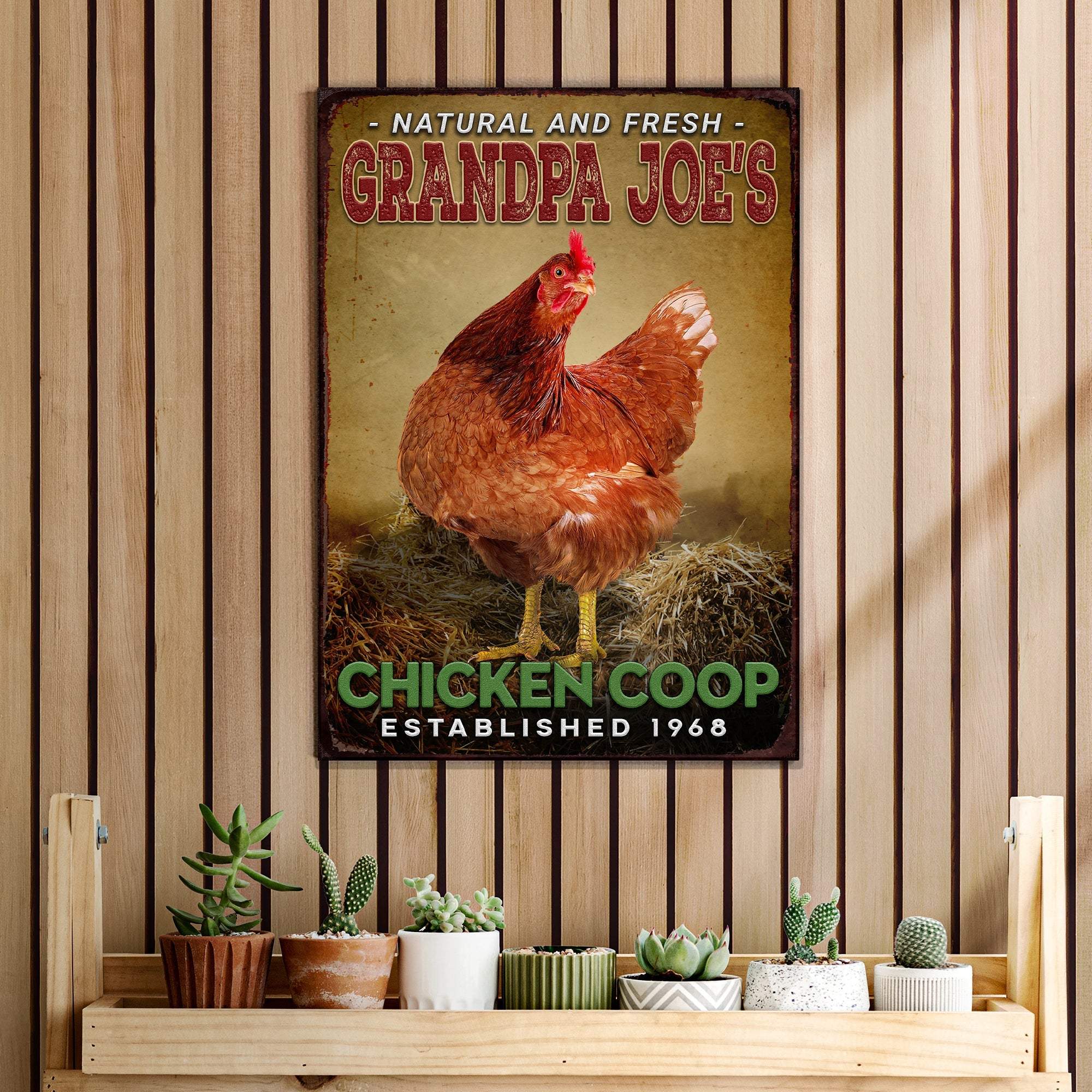 Chicken Coop Natural And Fresh Sign - Tailored Canvases - Flyclothing LLC