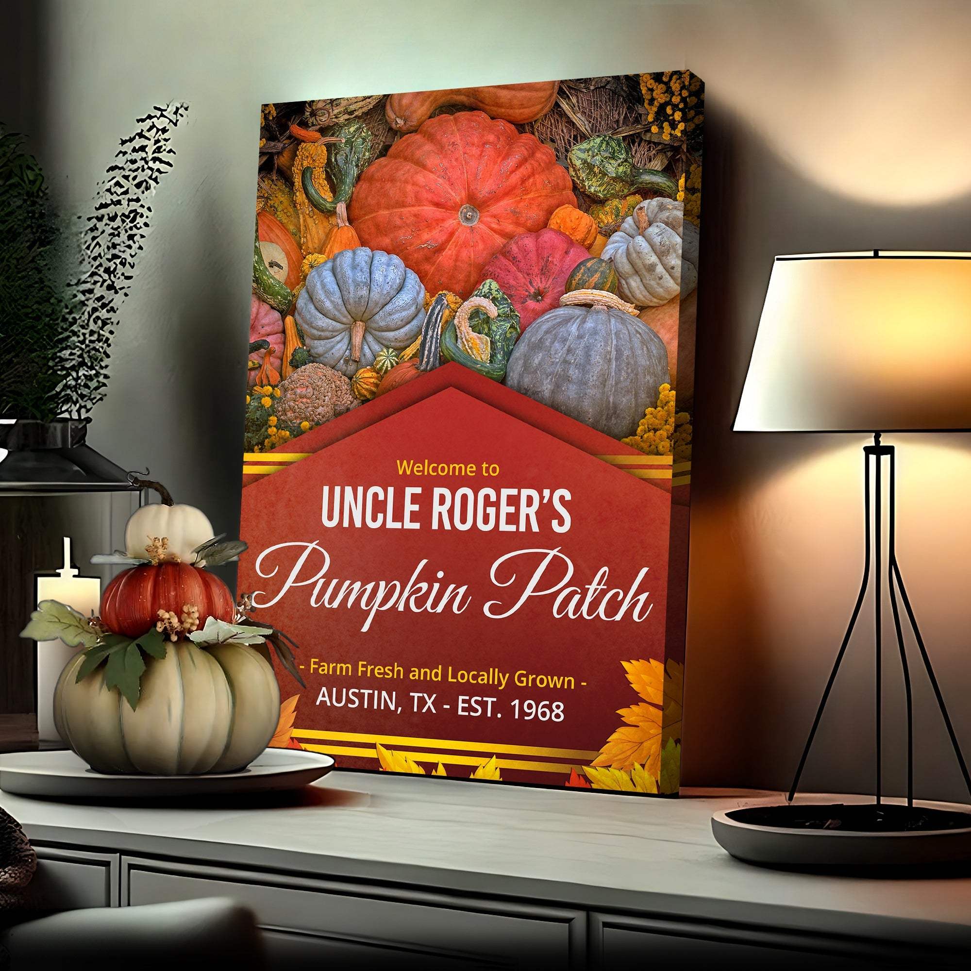Pumpkin Patch Sign V - Tailored Canvases - Flyclothing LLC