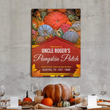 Pumpkin Patch Sign V - Tailored Canvases - Flyclothing LLC