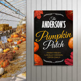 Pumpkin Patch Sign VI - Tailored Canvases - Flyclothing LLC