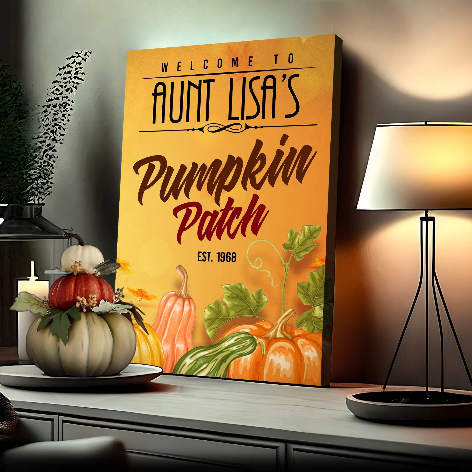Pumpkin Patch Sign VII - Tailored Canvases - Flyclothing LLC