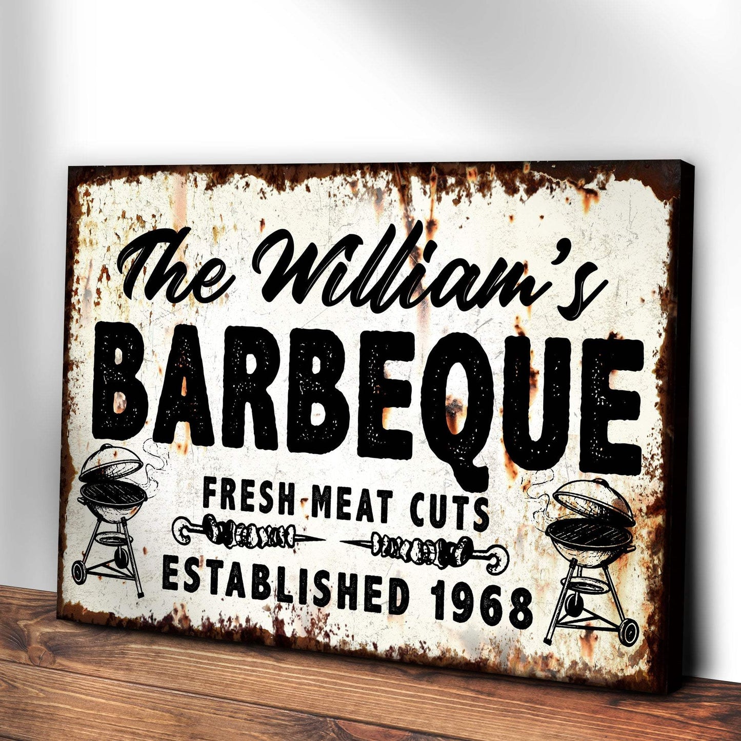 BBQ Sign IV - Tailored Canvases - Flyclothing LLC