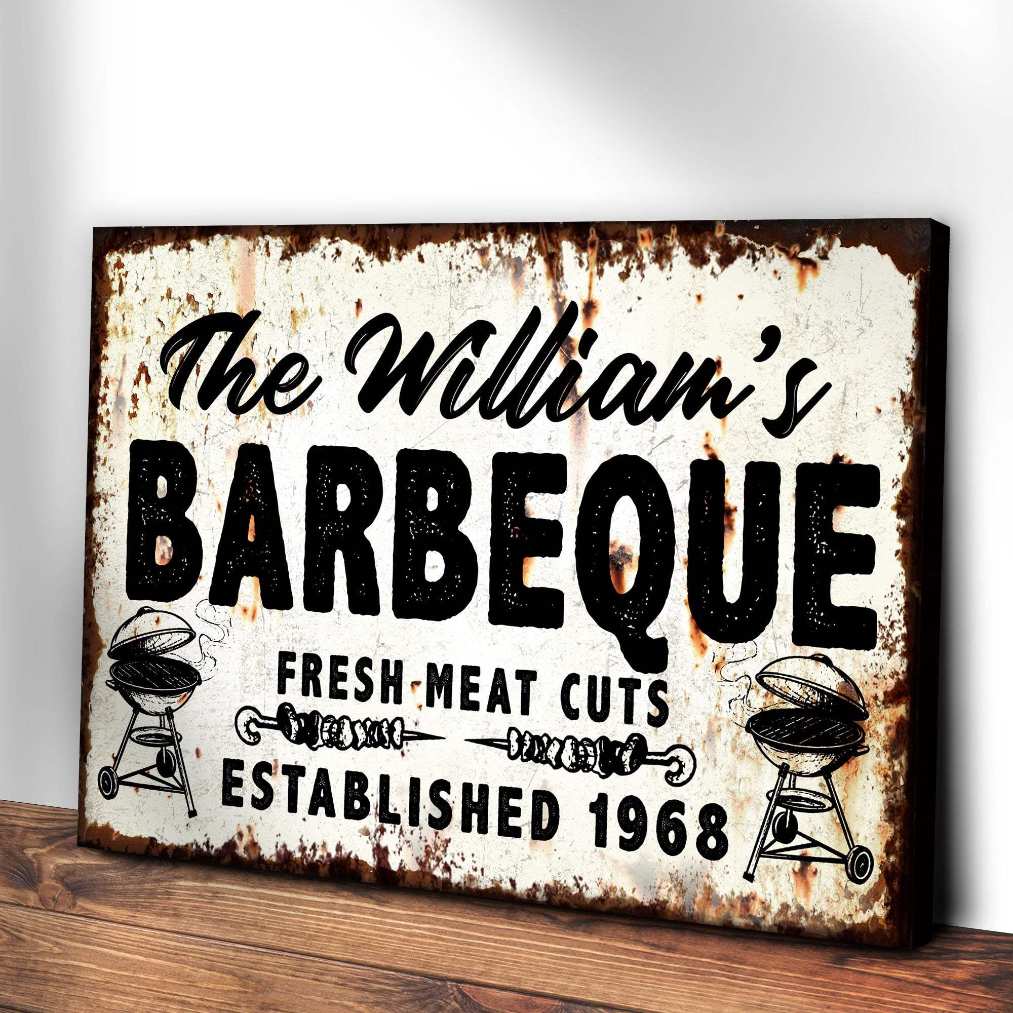 BBQ Sign IV - Tailored Canvases - Flyclothing LLC