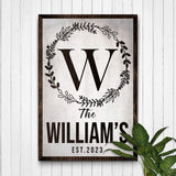 Established Last Name Sign IV - Tailored Canvases - Flyclothing LLC