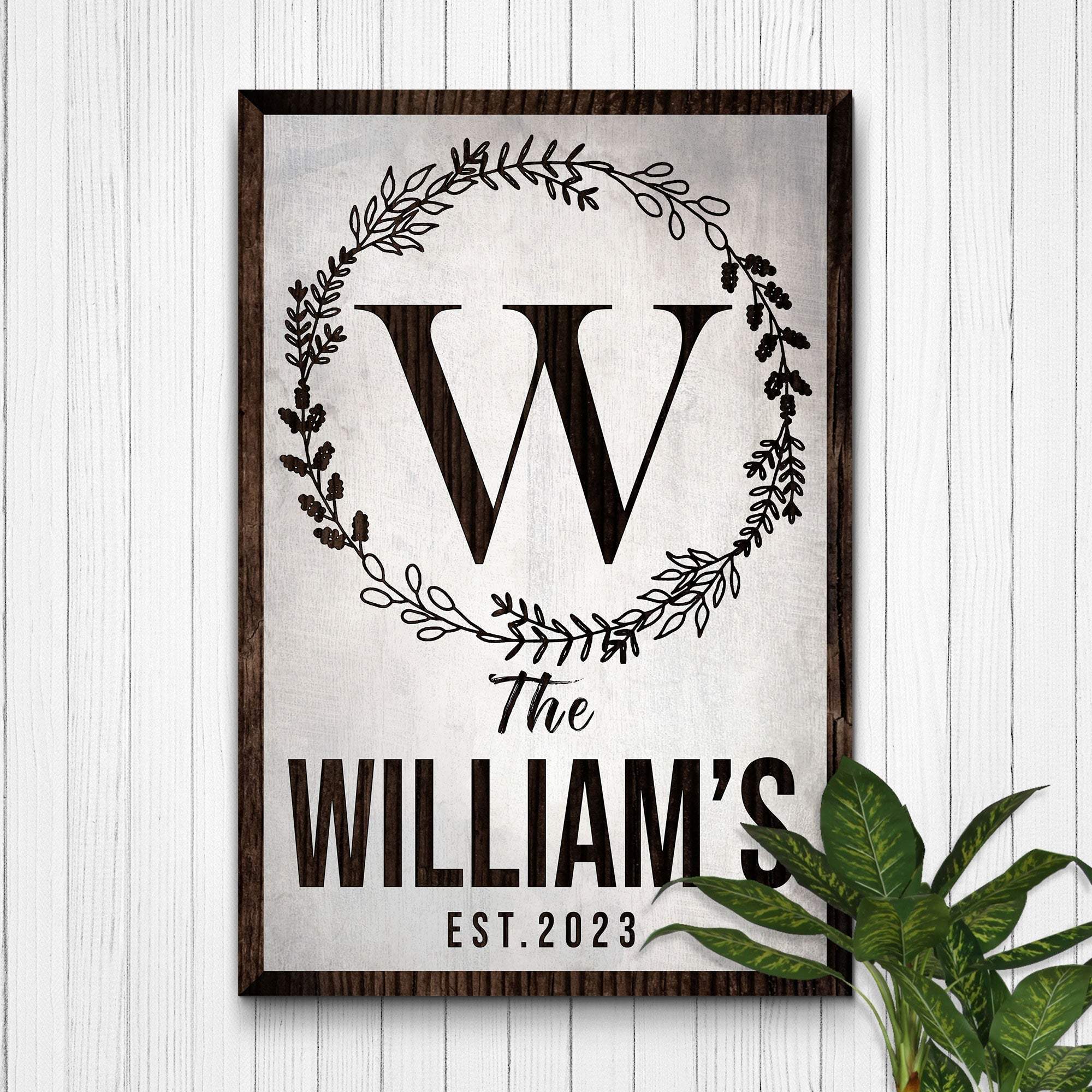 Established Last Name Sign IV - Tailored Canvases - Flyclothing LLC