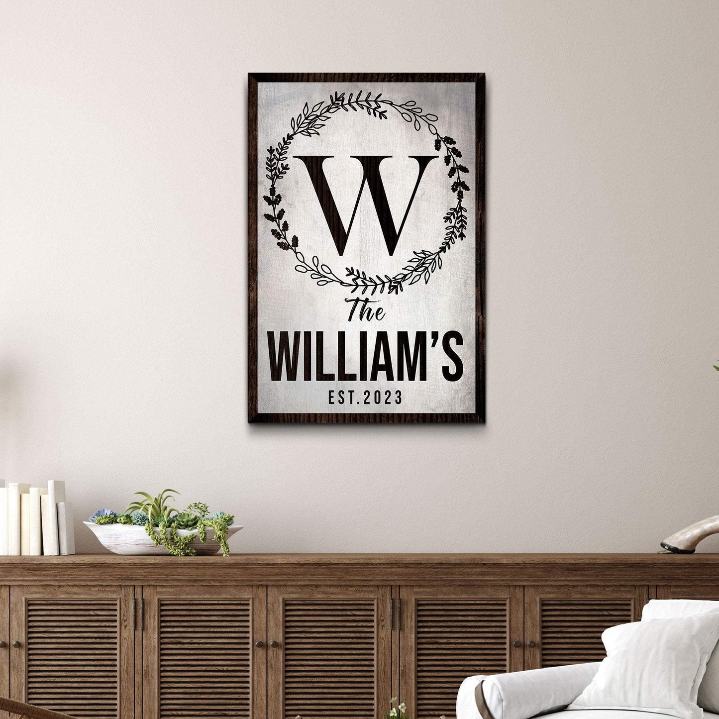 Established Last Name Sign IV - Tailored Canvases - Flyclothing LLC